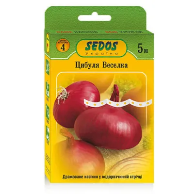 Цибуля на стрічці Веселка 5м фото