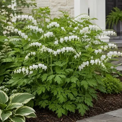 Дицентра Spectabilis Alba фото
