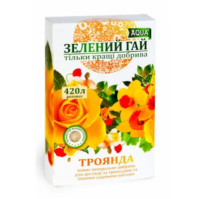 Добриво Зелений Гай Троянда, Садові квіти 300 г фото