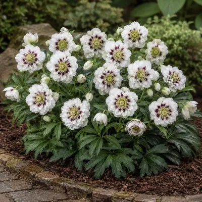 Морозник орієнтальний White Spotted Double фото