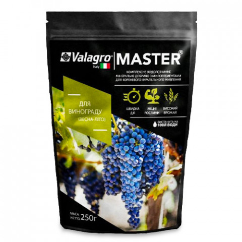 Комплексне мінеральне добриво для винограду Master (Майстер), 250г, Весна-Літо, NPK 17.6.18 фото