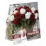 Бегонія Double Dark Red & White (Брендові цибулини KAPITEYN®) фото