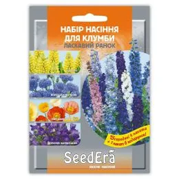 Набір квітів синьо-жовтий Лагідний ранок (5 упаковок) фото