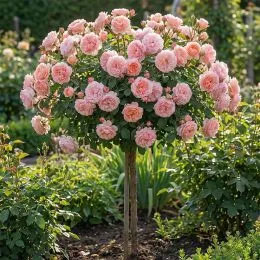 Троянда штамбова Rose de Tolbiac фото