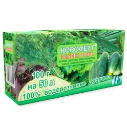 Добриво Новоферт Зелені овочі 100г фото