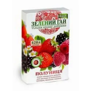 Добриво Зелений Гай Суниця,Полуниця, Малина, Ожина 300 гр фото