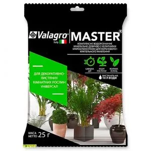 Комплексне мінеральне універсальне добриво для декор.-листя. кімнатних рослин Master (Майстер), 25г, NPK 17.6.18 фото