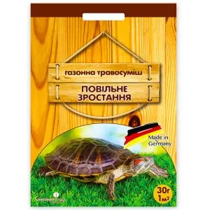 Газонна травосуміш Повільне зростання 30г фото