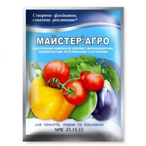 Добриво Майстер-Агро для томатів, перцю та баклажанів фото