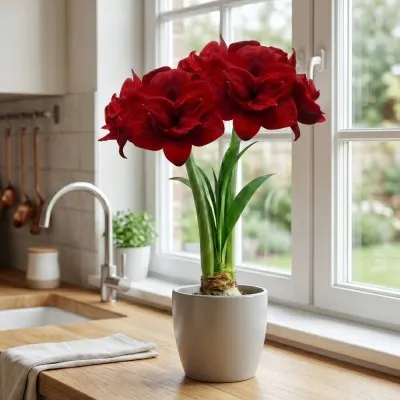 Амариллис Red Symphony фото