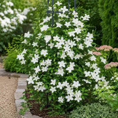 Клематис White Arabella фото