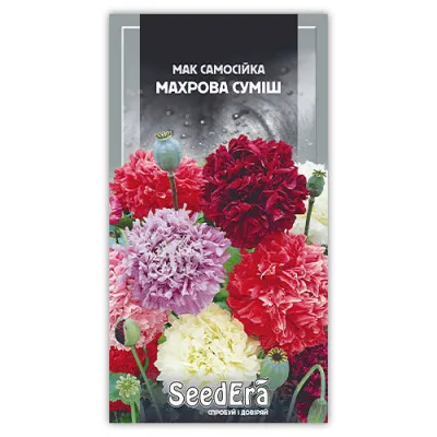 Мак Самосейка Махровая Смесь фото