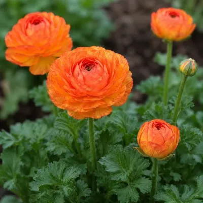 Ранункулюс (лютик) Picotee Orange фото