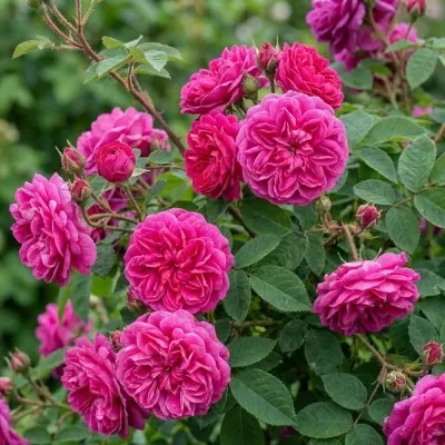 Роза Rose de Rescht фото