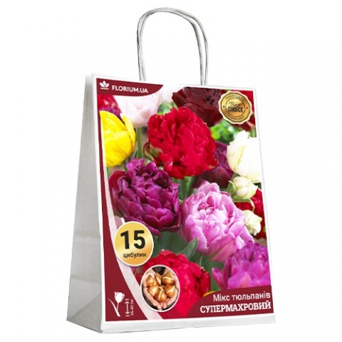 Микс Супермахровые тюльпаны (брендовый пакет) фото