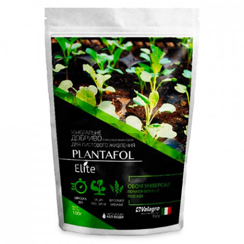 Комплексное минеральное универсальное удобрение для овощных, начало вегетации, Plantafol Elite (Плантафол Элит), 100г, NPK 30.10.10 фото
