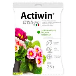 Комплексное минеральное универсальное удобрение для комнатных растений Actiwin (Активин), 25г, NPK 9.16.14 фото