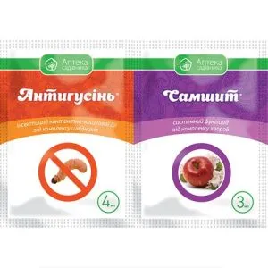 Инсектицид Антигусеница 4мл + Самшит 3мл Укравит фото