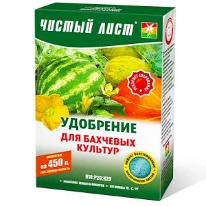 Удобрение для бахчевых культур Чистый лист 300г фото