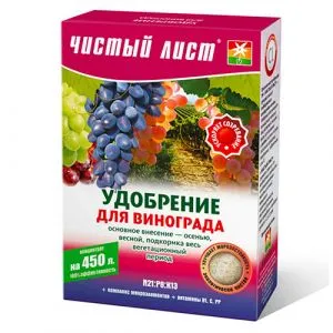 Удобрение для винограда Чистый лист 300г фото