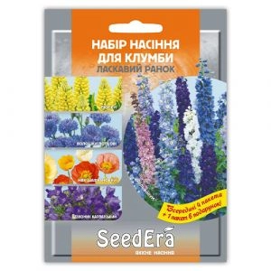 Набор цветов сине-желтый Ласковое утро (5 упаковок) фото