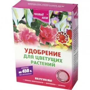 Удобрение Чистый лист для цветущих растений 300г фото