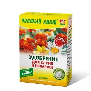 Чистый лист Удобрение клумб и рокариев 300г фото