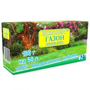 Удобрение Новоферт для газонов (весна-лето) 100г фото