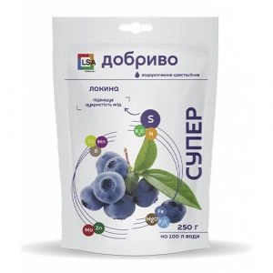 Удобрение водорастворимое кристаллическое Супер Голубика 250г фото